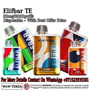 Best Elifbar TE 6000 puffs 50mg Disposable Vape