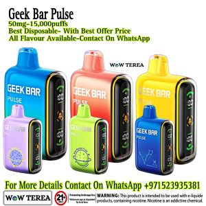 Best Geek Bar Pulse 15,000 Puffs 50mg Disposable