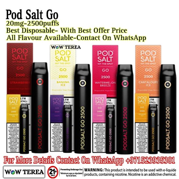 Pod Salt Go 2500 Puffs Disposable Vape Device 20mg