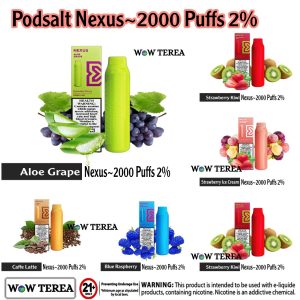 Podsalt Nexus 2000 Puffs-2% Disposable Vape