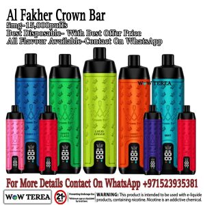 Best Al Fakher Crown Bar 15000 Puffs- 5mg