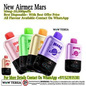 Best Airmez Mars - 50mg-20,000puffs Disposable Vap