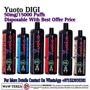 Best Yuoto DIGI 15000 Puffs 50mg Disposable Vape