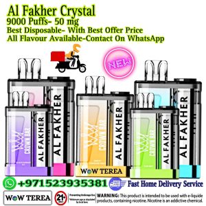 Al fakher Crystal 9000 Puffs 20mg Disposable Vape