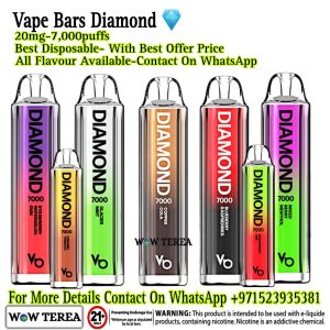 Best Vape Bars Diamond 20mg 7000 Puffs Disposable Vape