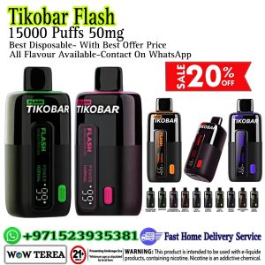 TIKOBAR Flash 50 mg 15000 Puffs Disposable